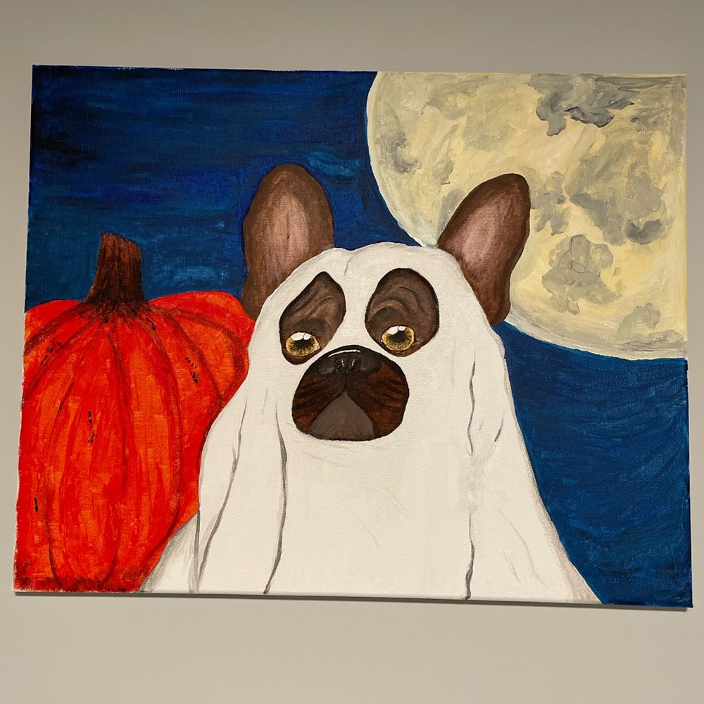 French Bulldog Painting